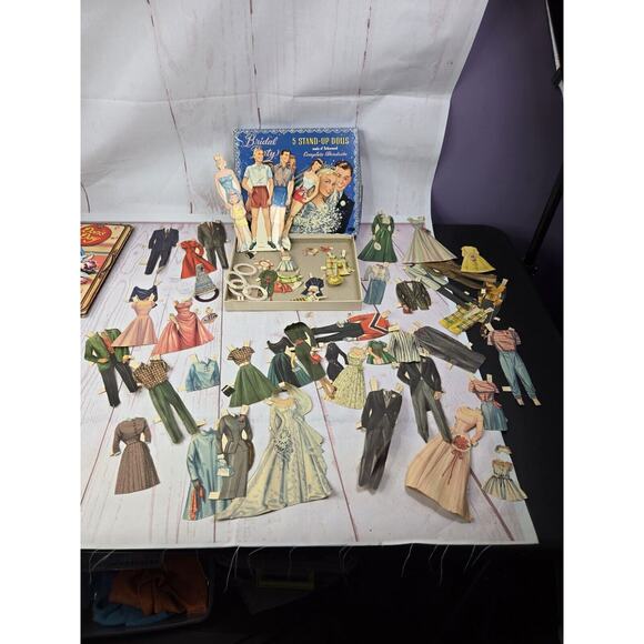 2 ORIGINAL Whitman Paper Doll Sets VTG -1950's BRIDAL PARTY & 1952 DORIS DAY - Picture 15 of 16